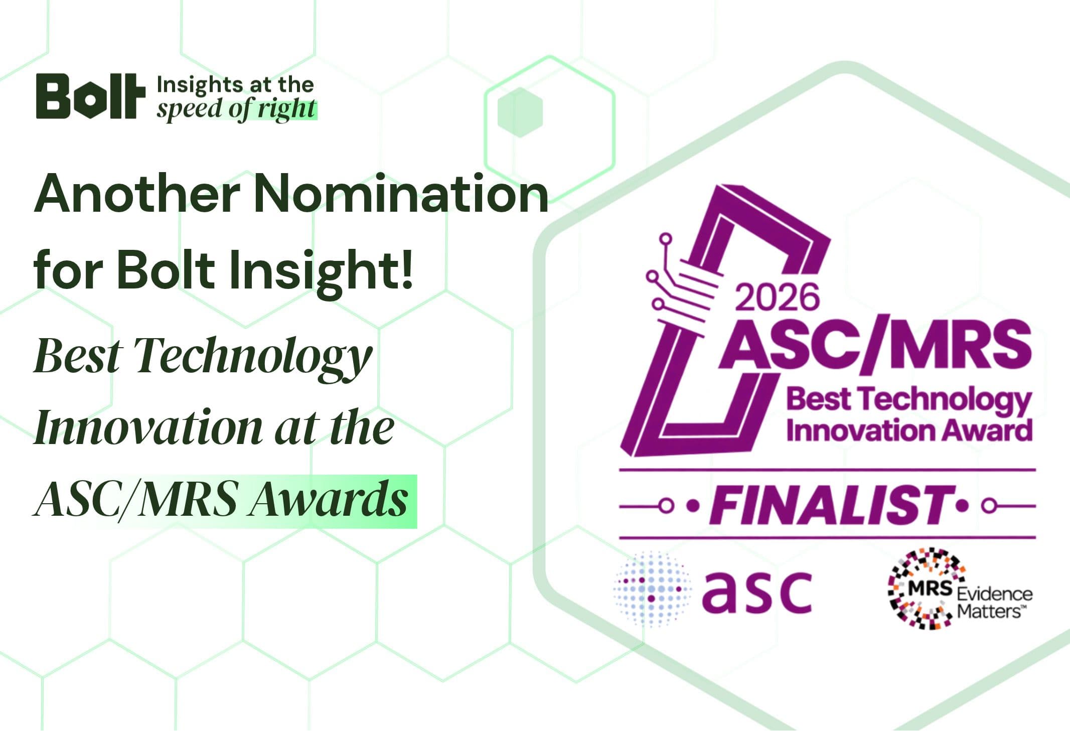ASC/MRS Award Nomination for Bolt Insight