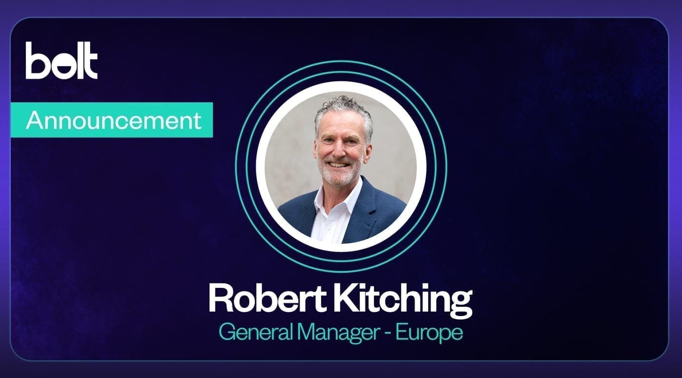 Bolt Insight appoints Robert Kitching as new General Manager for Europe