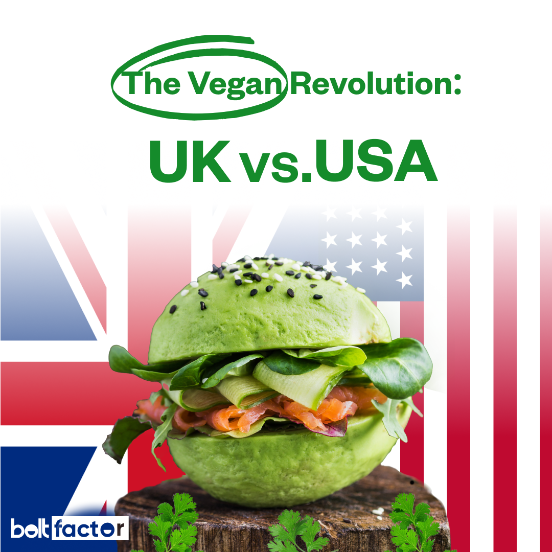 Bolt Factor- The Vegan Revolution: UK vs USA Bolt Factor- The Vegan Revolution: UK vs USA