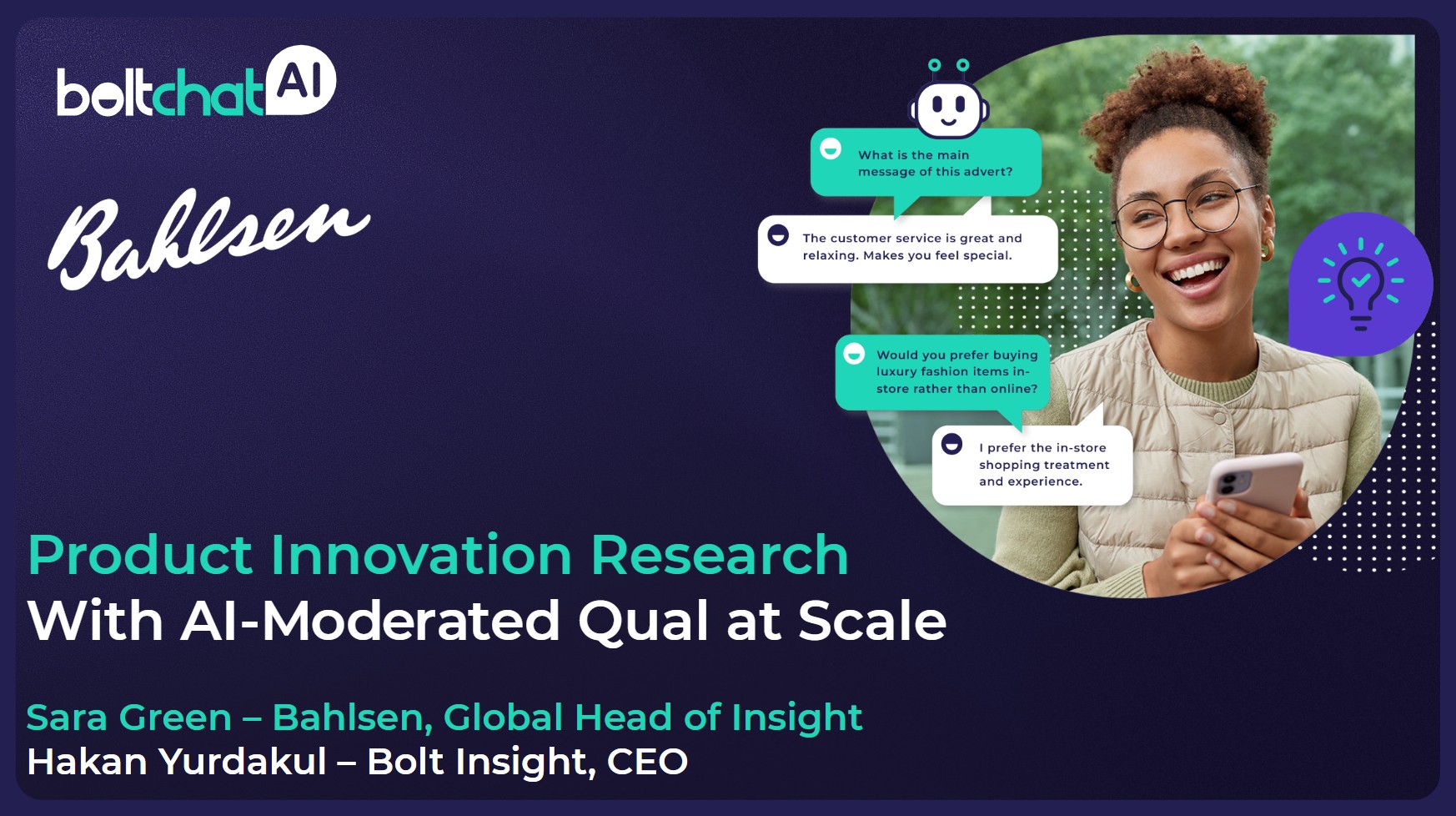 BoltChatAI + Bahlsen at Quirks London 2025